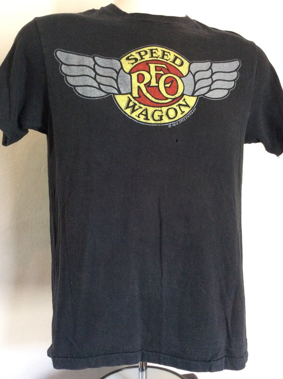Vtg 1981 REO Speedwagon Concert T-Shirt Black S/M… - image 4