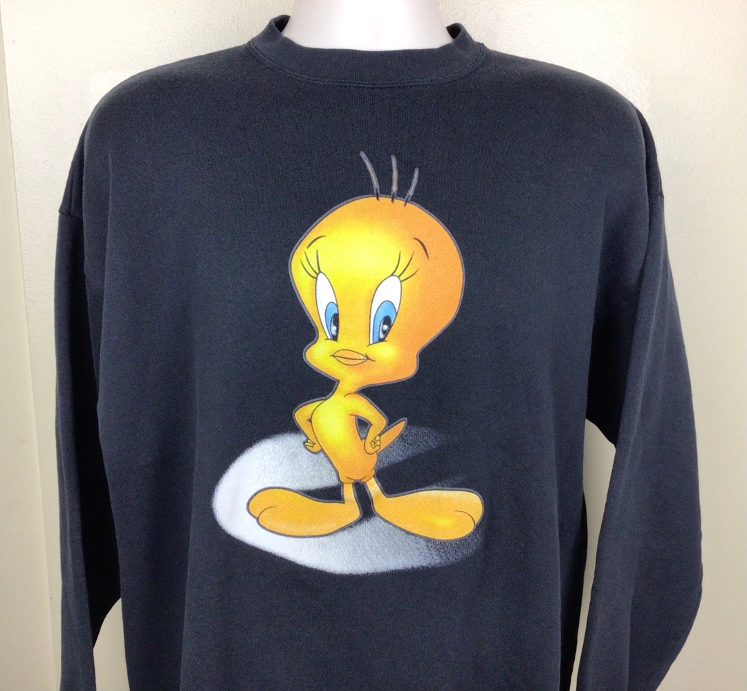 Vintage 90s Looney Tunes Tweety Bird 100% Cotton Sweatshirt