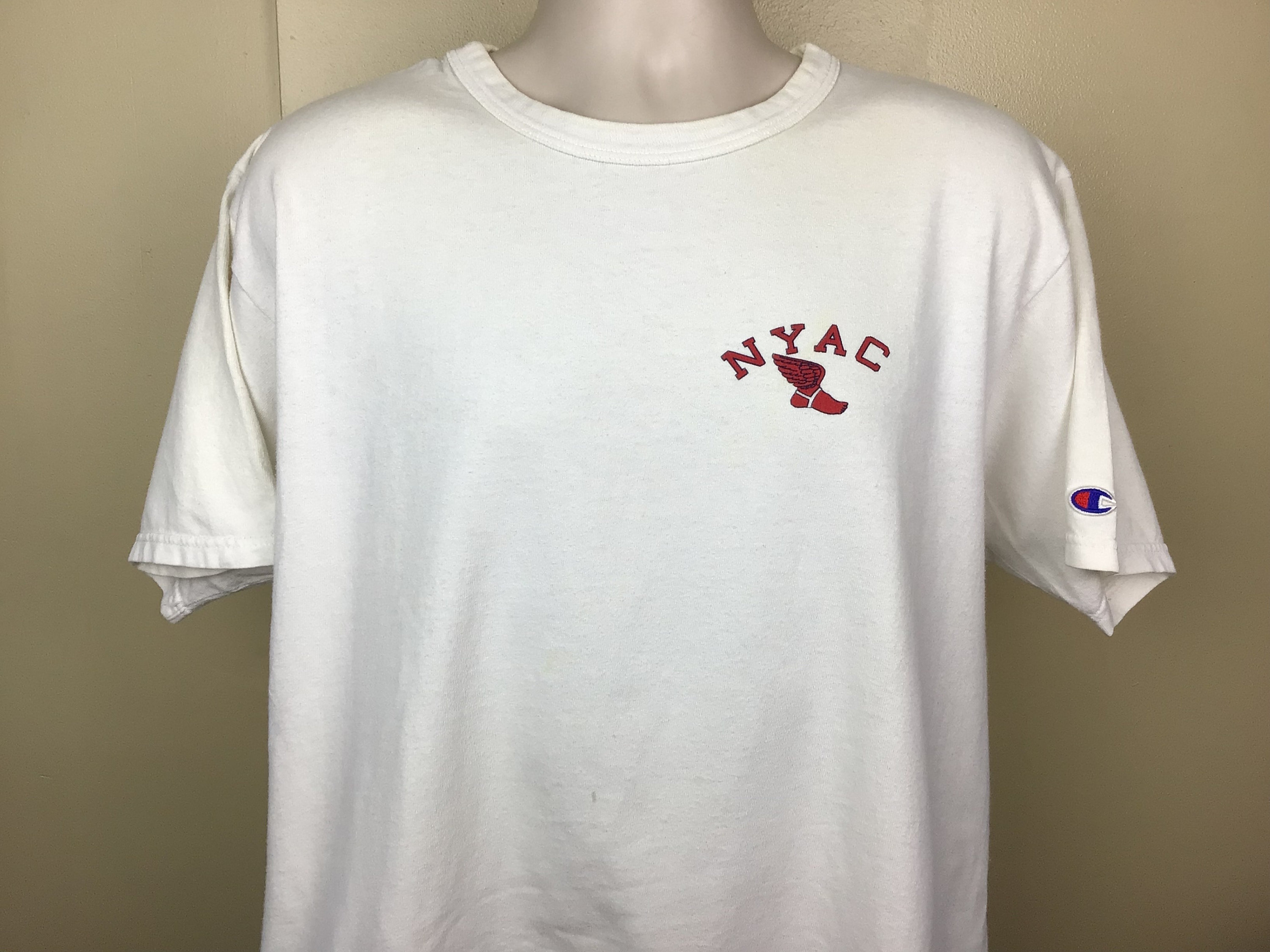 Vtg 90s Y2K NYAC New York Athletic Club T-shirt White XL Vtg 90s Y2K NYAC New York Athletic Club T-shirt White XL