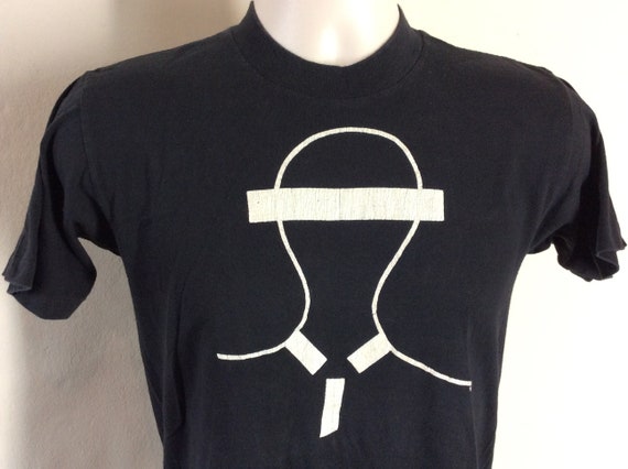 Vtg 1982 The Nobodys New Wave Band T-Shirt Black … - image 1