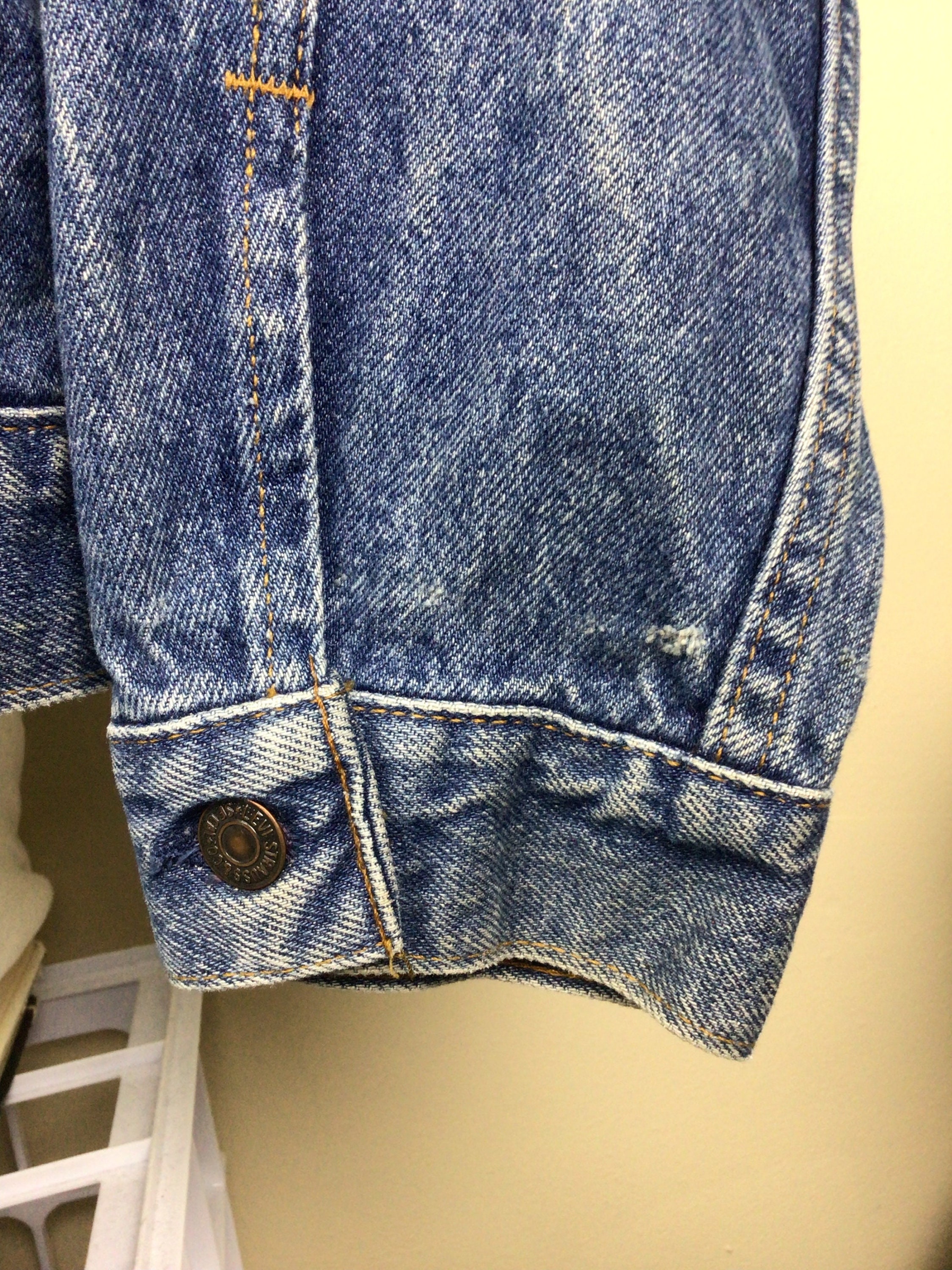 Vtg 80s 90s Levi's 70507 0218 Denim Trucker Jacket Medium
