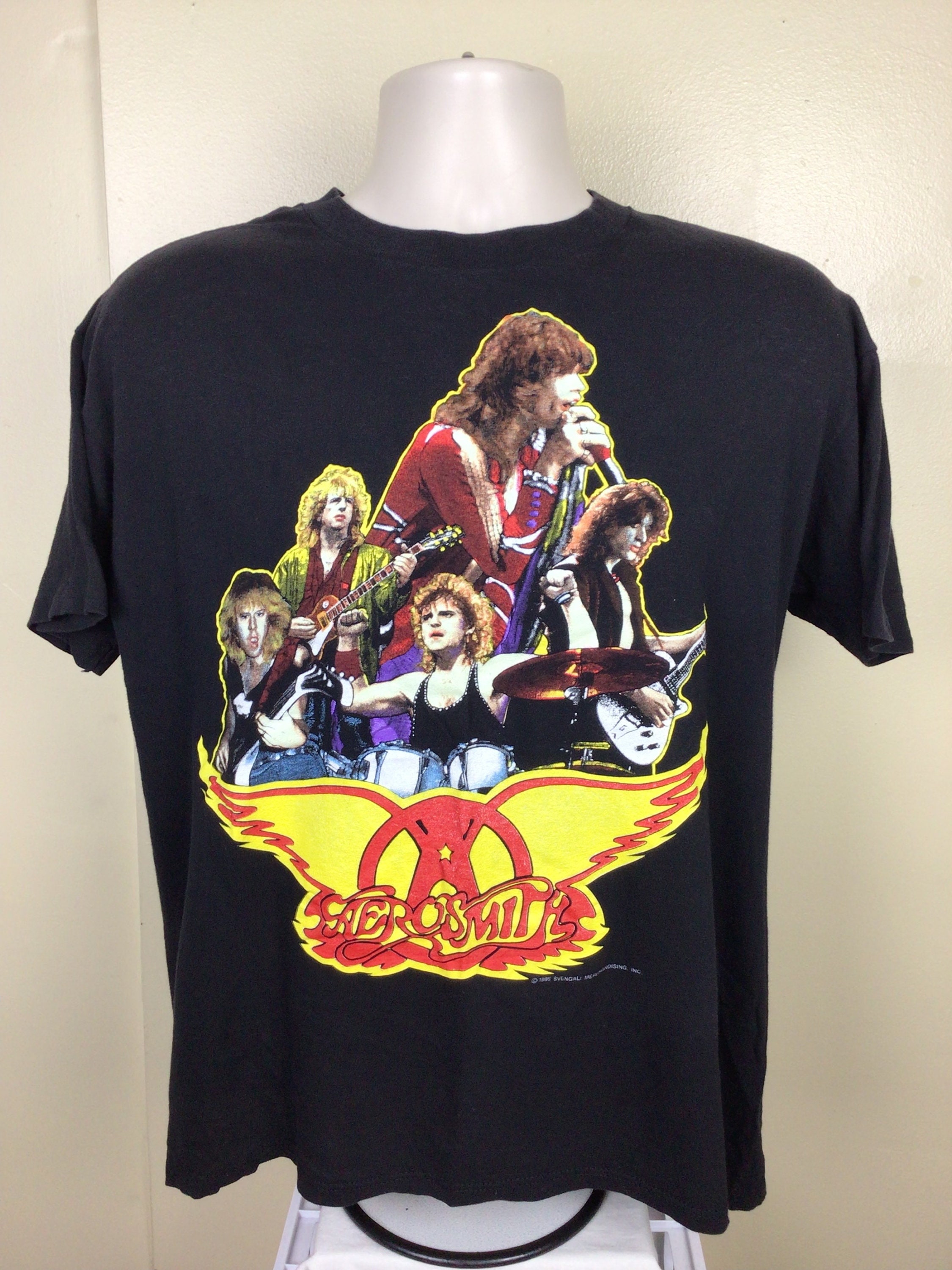 エアロスミス Tシャツ① コピーライトあり（1988年） M エアロスミス Tシャツ① コピーライトあり（1988年） M ブラック