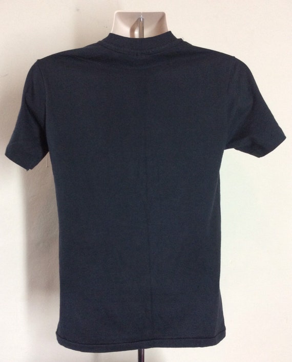 Vtg 1984 Tuxedo T-Shirt Black S 80s Hanes Funny N… - image 3