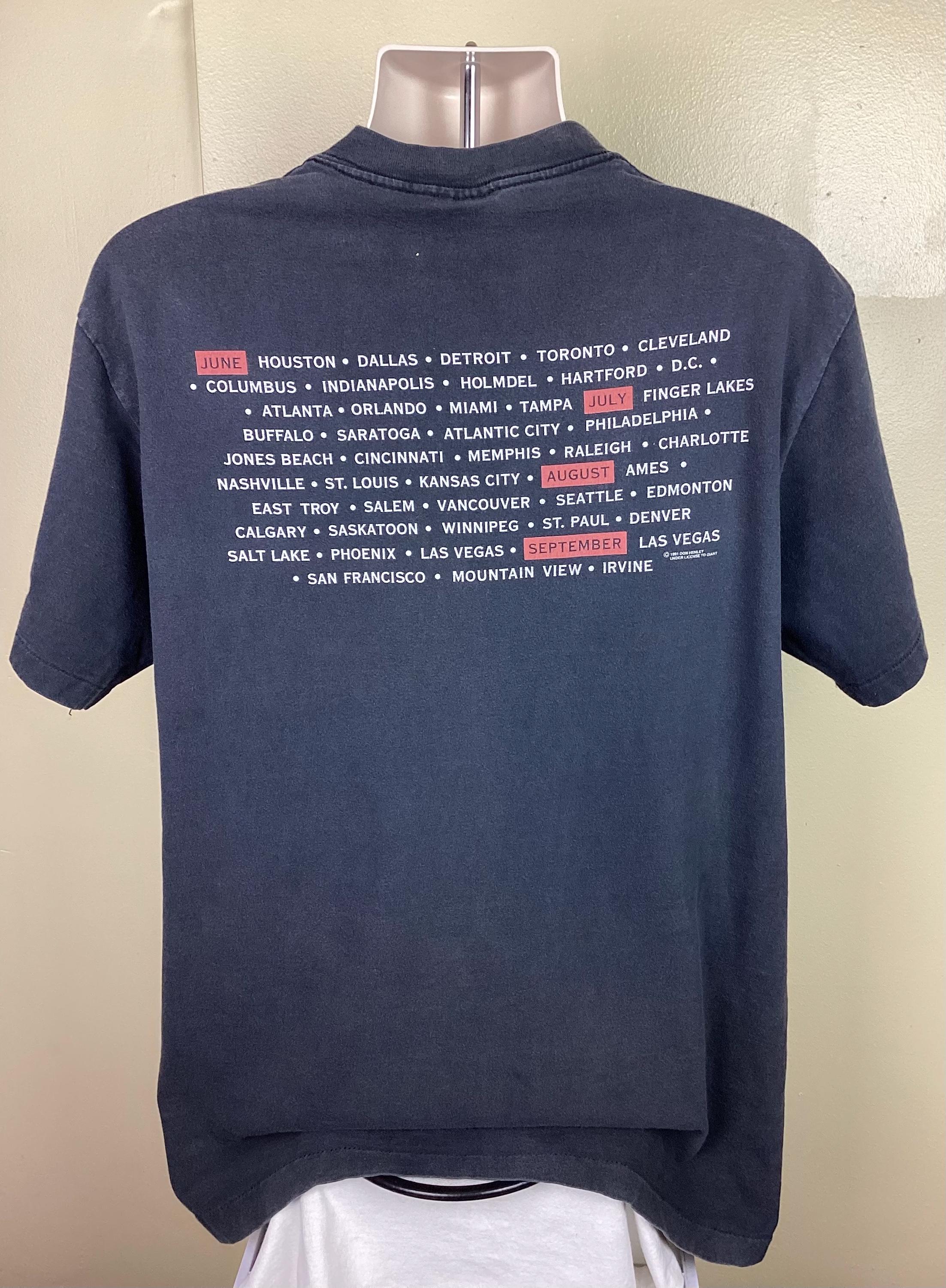 USA製 90's GIANTタグ DON HENLEY 1991年 ツアーT Vtg 1991 Don Henley Concert T-shirt Faded Black XL 90s Giant