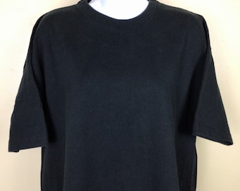 Vtg 70s Champion Reversible Navy Blue Gold T-shirt XL Plain Blank