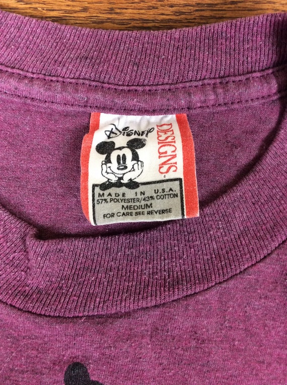 Vtg 90s Disney’s Wildlife Tracks T-Shirt Purple M… - image 5