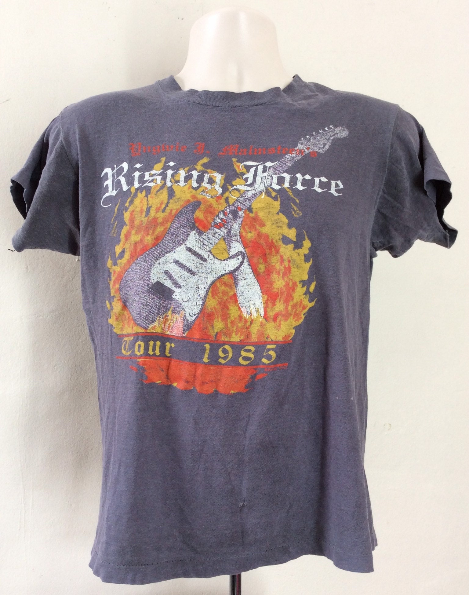 Vtg 1985 Yngwie Malmsteen Rising Force Concert T-shirt S 80s | Etsy