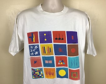 希少 80s TEARS FOR FEARS US TOUR'85 Tシャツ Vtg 1985 Tears for Fears Concert T-shirt Yellow L/XL 80s