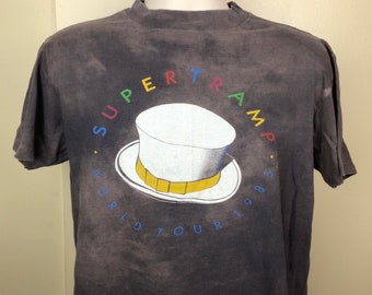 1983 スーパートランプ ワールドツアー Tシャツ サイズ M (A2044 