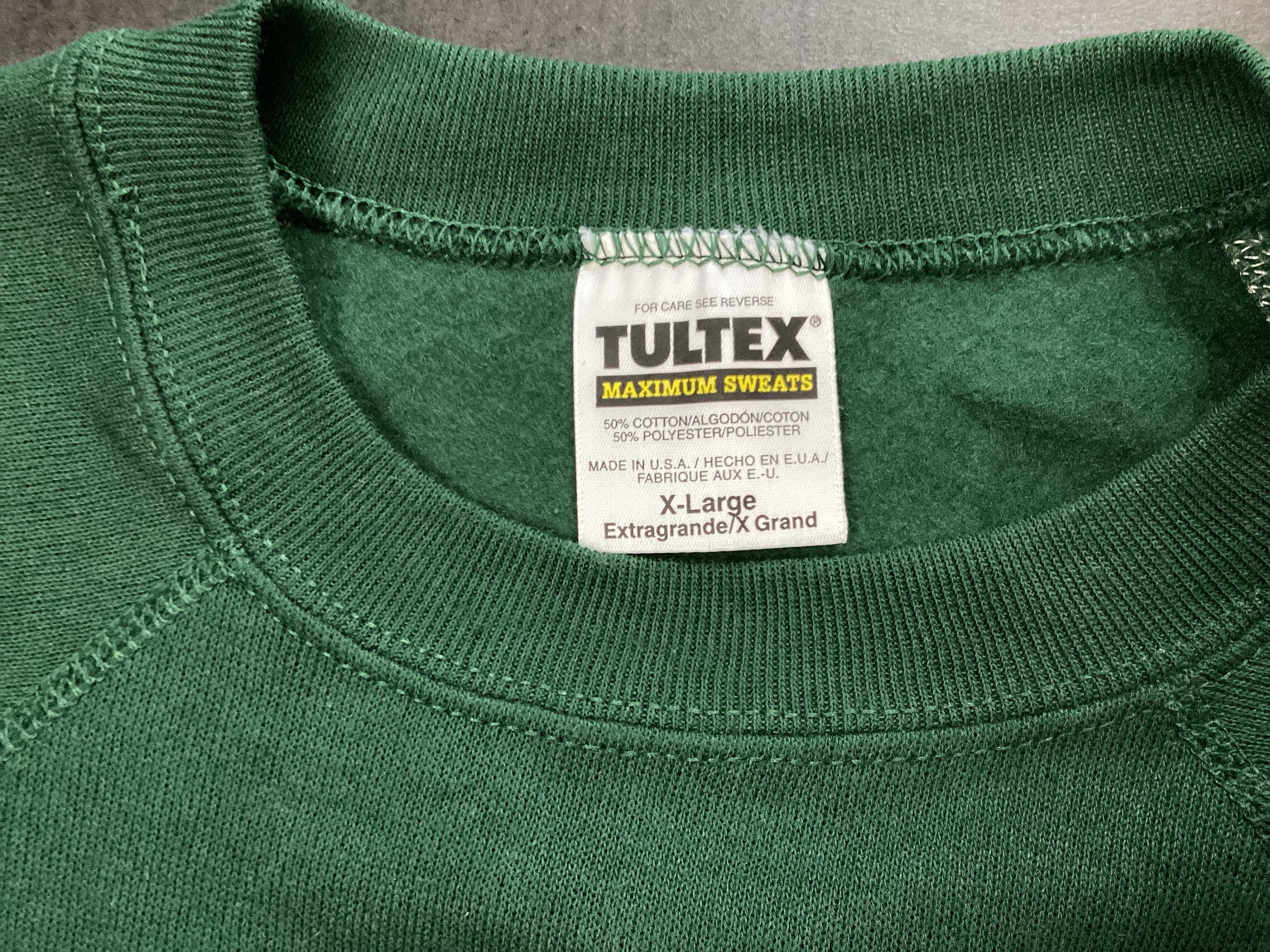 【USA製】90s TULTEX sweat shirt Vintage 90s Tultex Maximum Sweats Mens Sweatshirt Size L