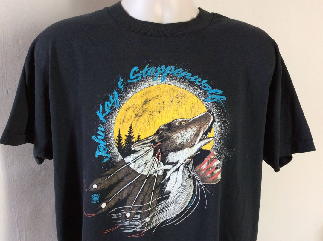 Vtg 1993 Steppenwolf Concert T-shirt Black XL 90s Classic Rock - Etsy