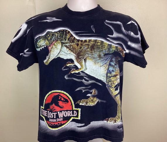 Vintage 1997 Jurassic Park the Lost World T Rex T-shirt Black