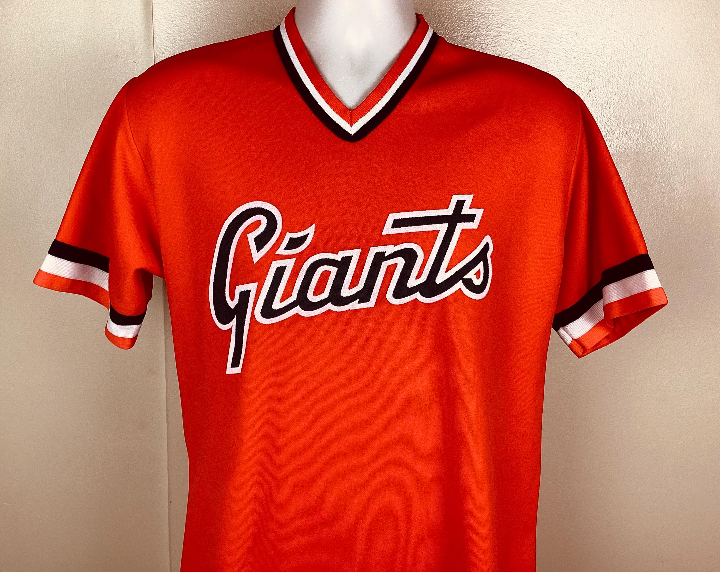 Vintage 80s San Francisco Giants Jersey Orange M/L MLB Baseball