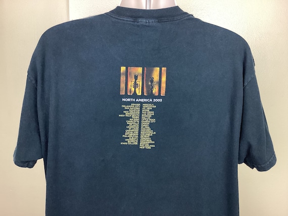 VINTAGE 2003 PEARL JAM RIOT ACT NORTH AMERICA TOUR ROCK T