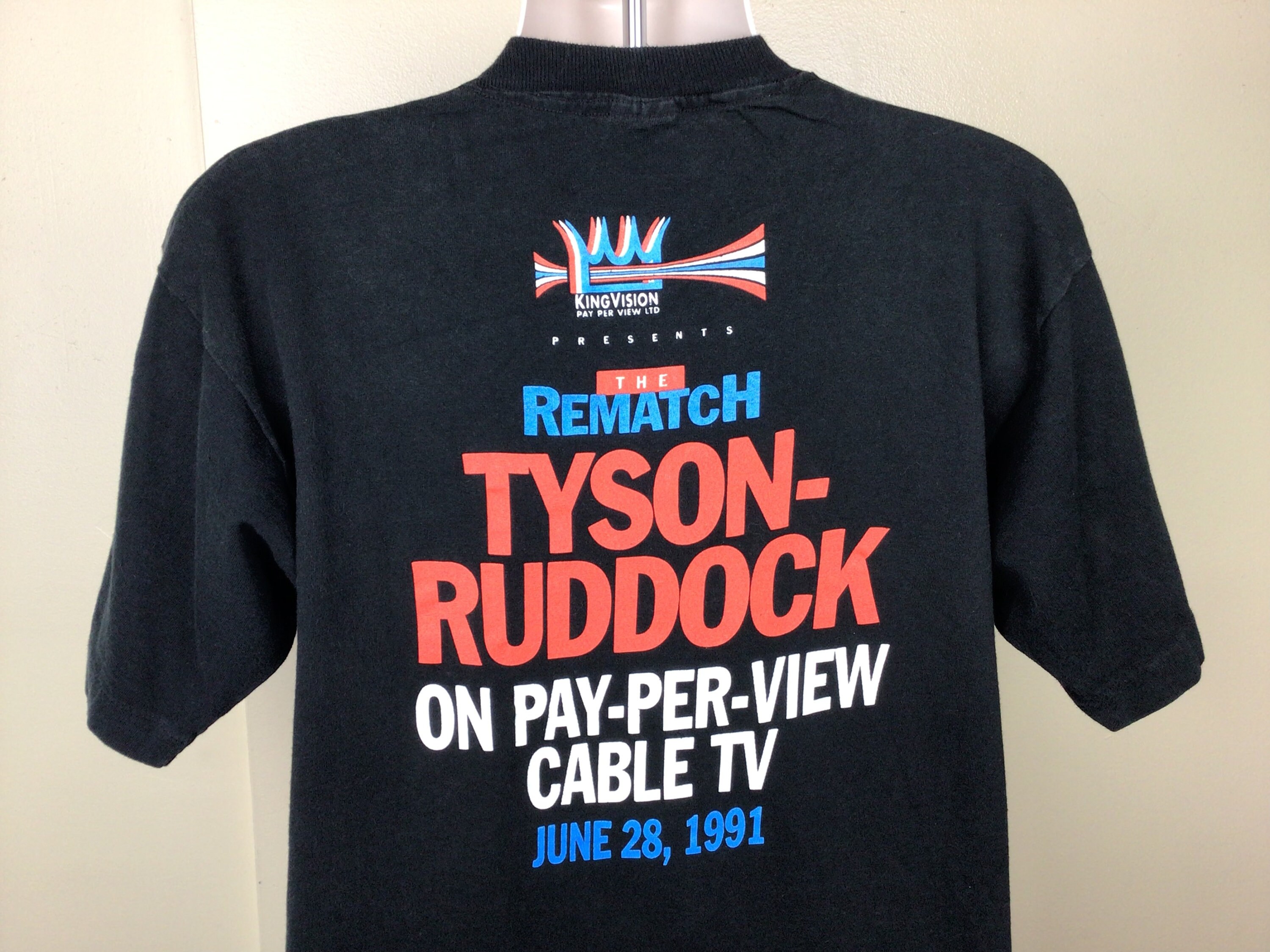 ヴィンテージ 1991 マイク タイソン vs ドノバン ラドック Tシャツ 