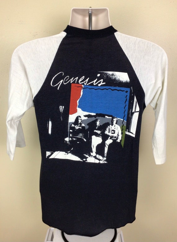 Vtg Early 80s Genesis Raglan Jersey Style T-Shirt… - image 4