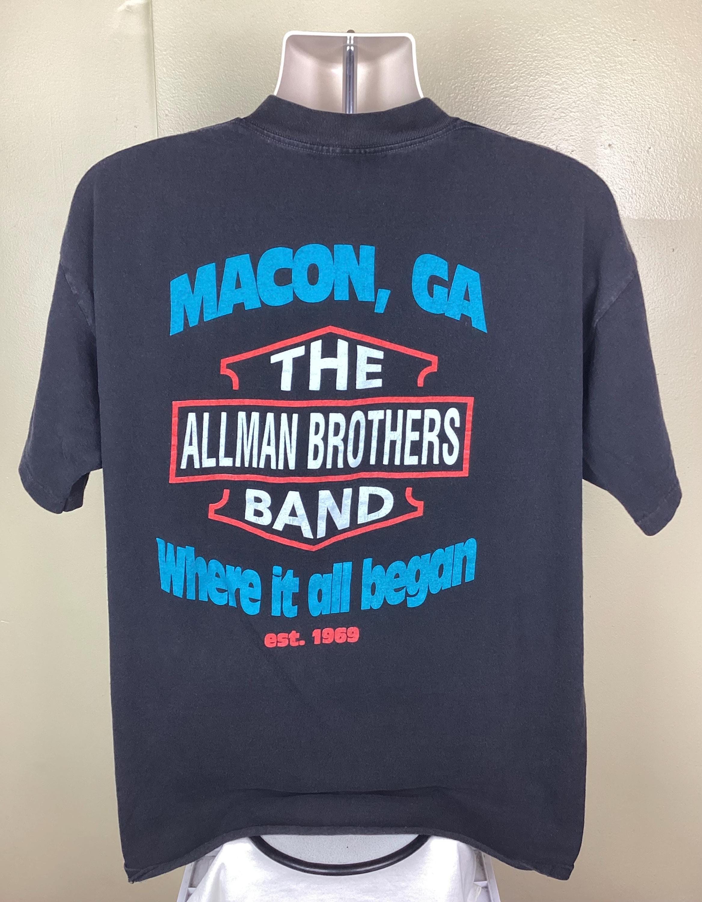 Vintage 1992 the Allman Brothers Band Concert T-shirt Black 90s 