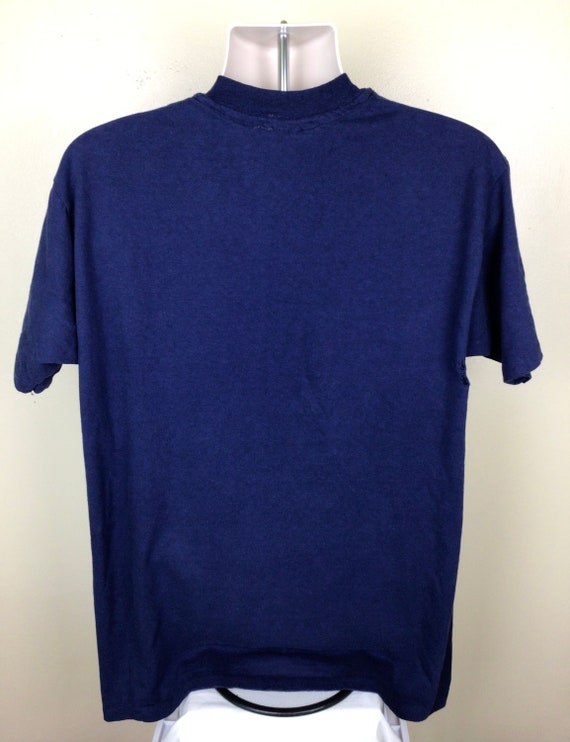 Vtg 80s Sneaker Advantage T-Shirt Blue XL William… - image 3
