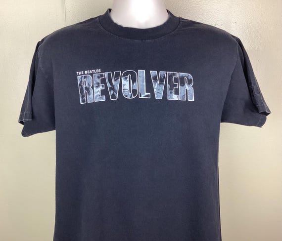 Vtg 2000 the Beatles Revolver T-shirt Black M Bloomingdale's Y2K