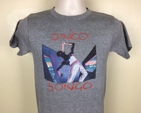 Vtg 1983 Oingo Boingo Concert T-shirt Heather Gray 80s Danny - Etsy