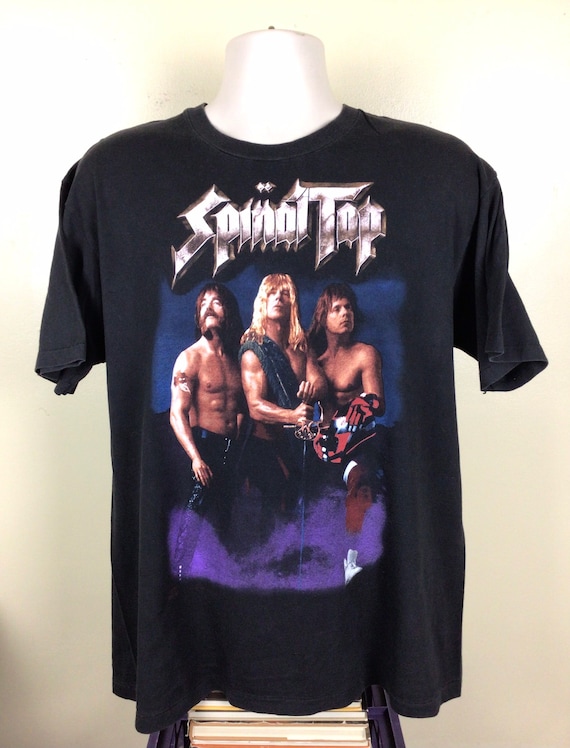 Vtg 1992 Spinal Tap Concert T-Shirt Black XL 90s … - image 3