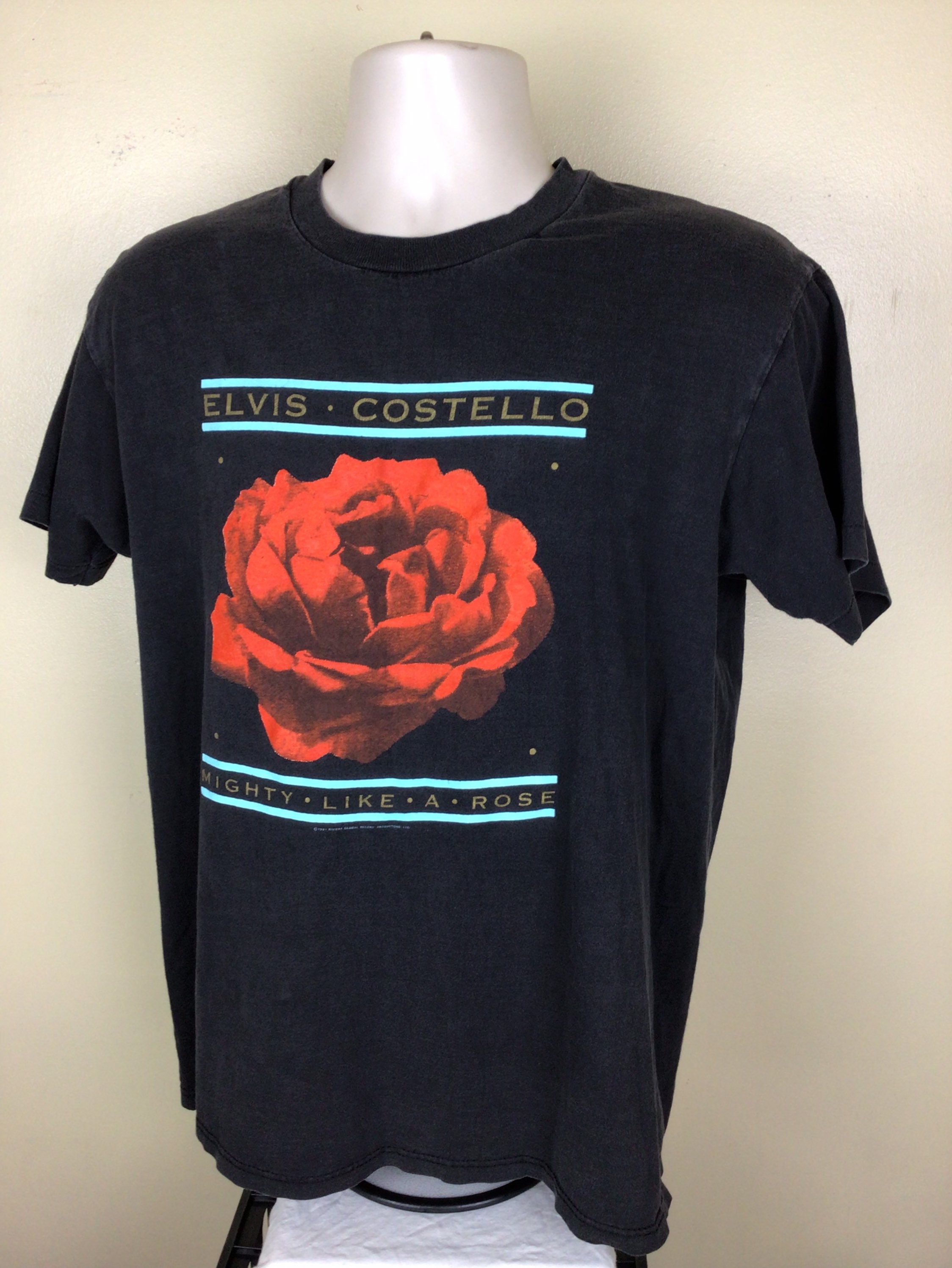 80s 1989年 希少 ヴィンテージ エルヴィス・コステロ ツアー Tシャツ 80s ELVIS COSTELLO『'89 SPIKE』ツアー Tシャツ 【XL】エルビス