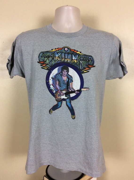 Vtg 1982 Greg Kihn Band Concert T-Shirt Heather G… - image 2
