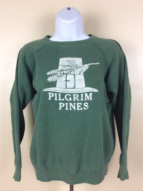 Vtg 70s Huskee Mills Pilgrim Pines Raglan Sweatsh… - image 8