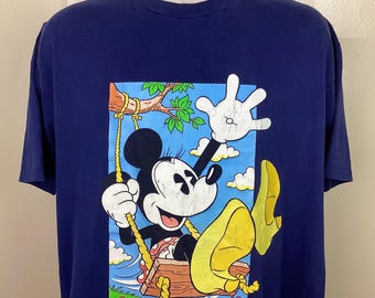 ヴィンテージ 80年代 90年代 ミニーマウス ラグラン リンガー Tシャツ