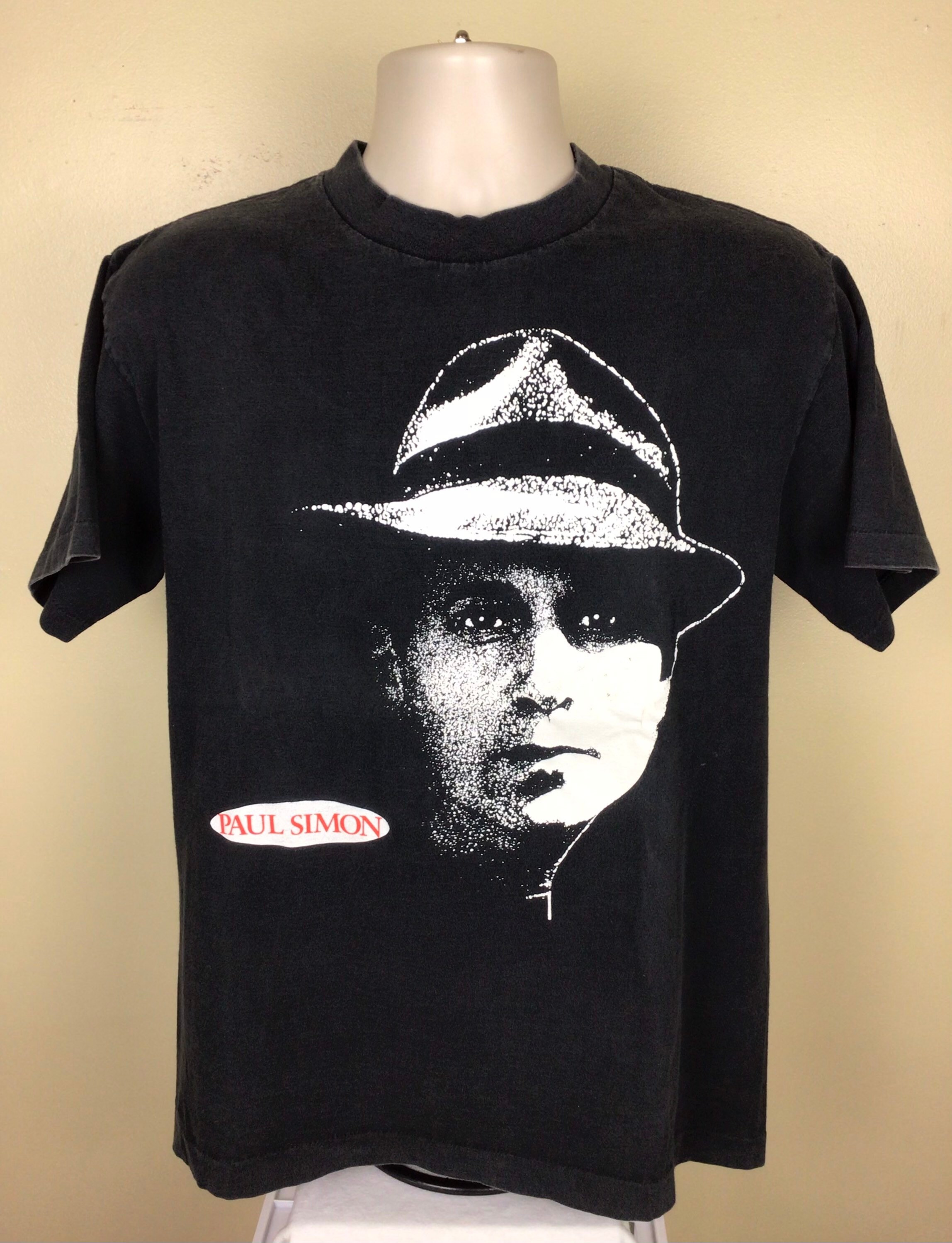 Vtg 1991 Paul Simon Born at the Right Time Concert T-shirt Black L 