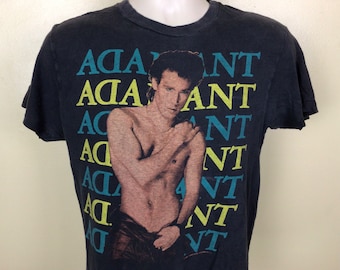 Camiseta Vtg 1984 Adam Ant Strip Concert Preto M 80s New Wave Rock Band