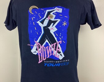 【超貴重】デヴィッド・ボウイ 1983年 シリアス・ムーンライト Tシャツ ヴィンテージ 1983 デヴィッド・ボウイ シリアス ムーンライト