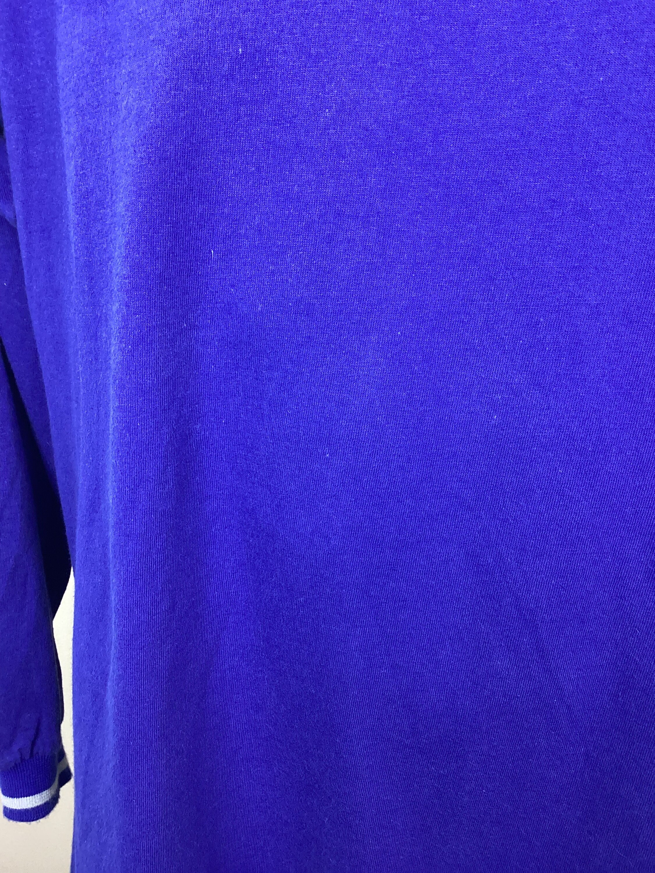 Vtg 90s Nike Long Sleeve Ringer T-shirt Blue Youth XL Adult M 