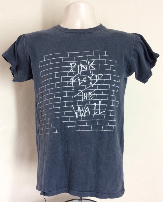 Vtg 1980 Pink Floyd The Wall Concert T-Shirt Blac… - image 2