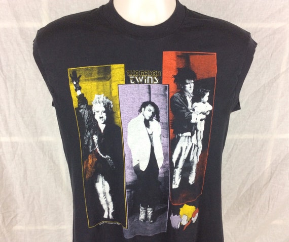 Vtg 1985 Thompson Twins Concert Muscle T-shirt Black M/L 80s | Etsy