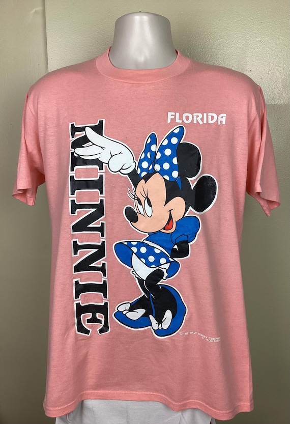 ミニーマウス Tシャツ Florida 90s~00s Vtg Early 90s Minnie Mouse Florida T-shirt Pink L Walt