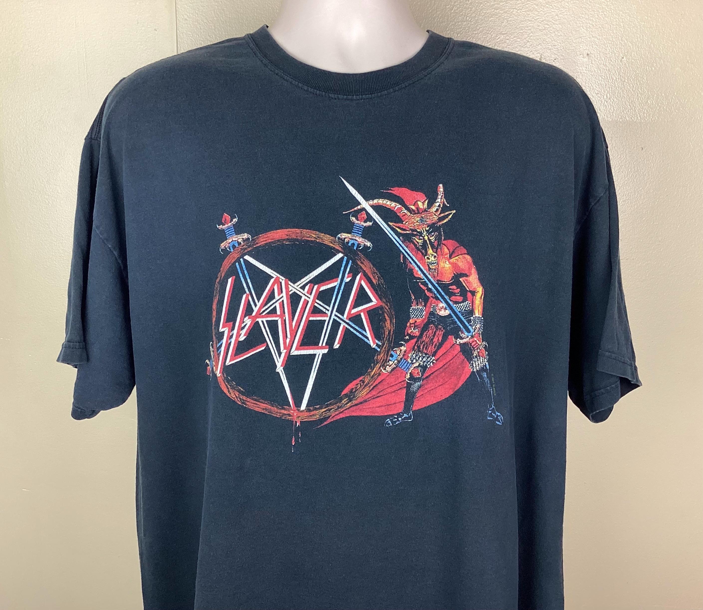 Vintage 2004 Slayer T-shirt Black XL/XXL Thrash Heavy Metal Rock