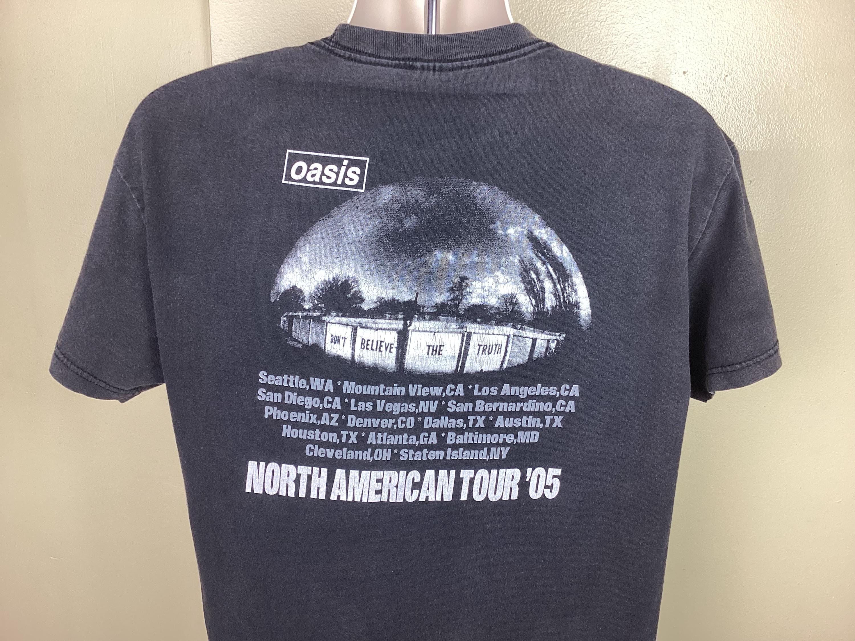 Vtg 2005 Oasis Don't Believe the Truth Concert T-shirt Black
