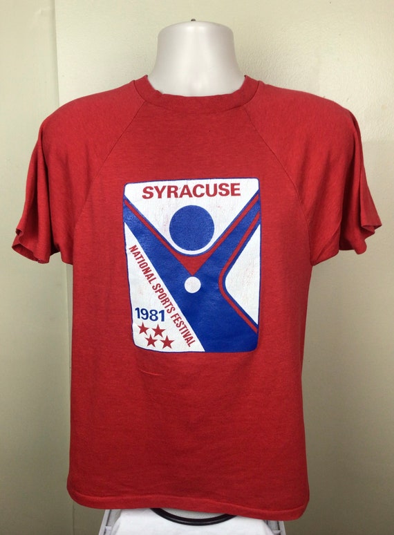 Vtg 1981 National Sports Festival Syracuse Raglan… - image 2