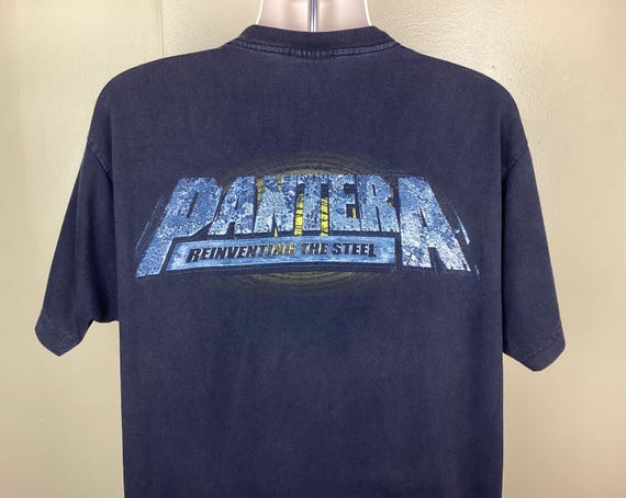 Vintage 2000 Pantera Reinventing the Steel T-shirt Black XL Y2K