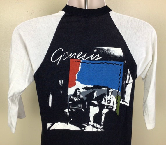 Vtg Early 80s Genesis Raglan Jersey Style T-Shirt… - image 2