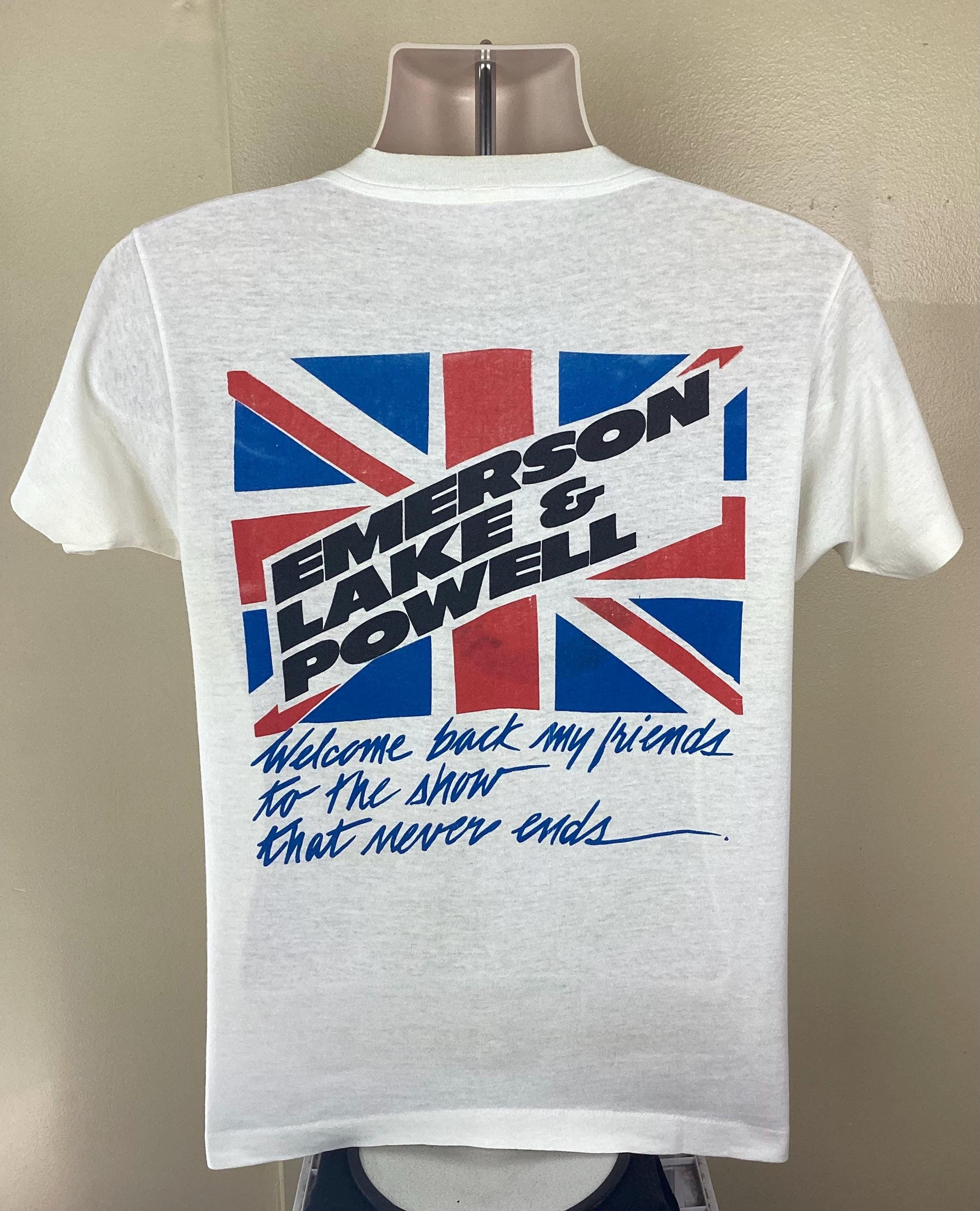 エマーソン・レイク・アンド・パウエル ELPヴィンテージバンドT80年代Tシャツ エマーソン・レイク・アンド・パウエル ELPヴィンテージバンドT80年代T