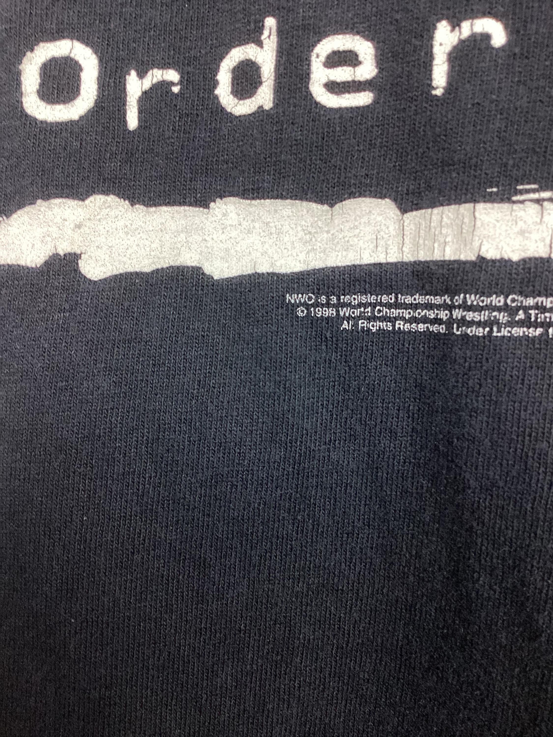 ヴィンテージ 1998 WCW N.W.O. 4ライフ Tシャツ ブラック L 90年代