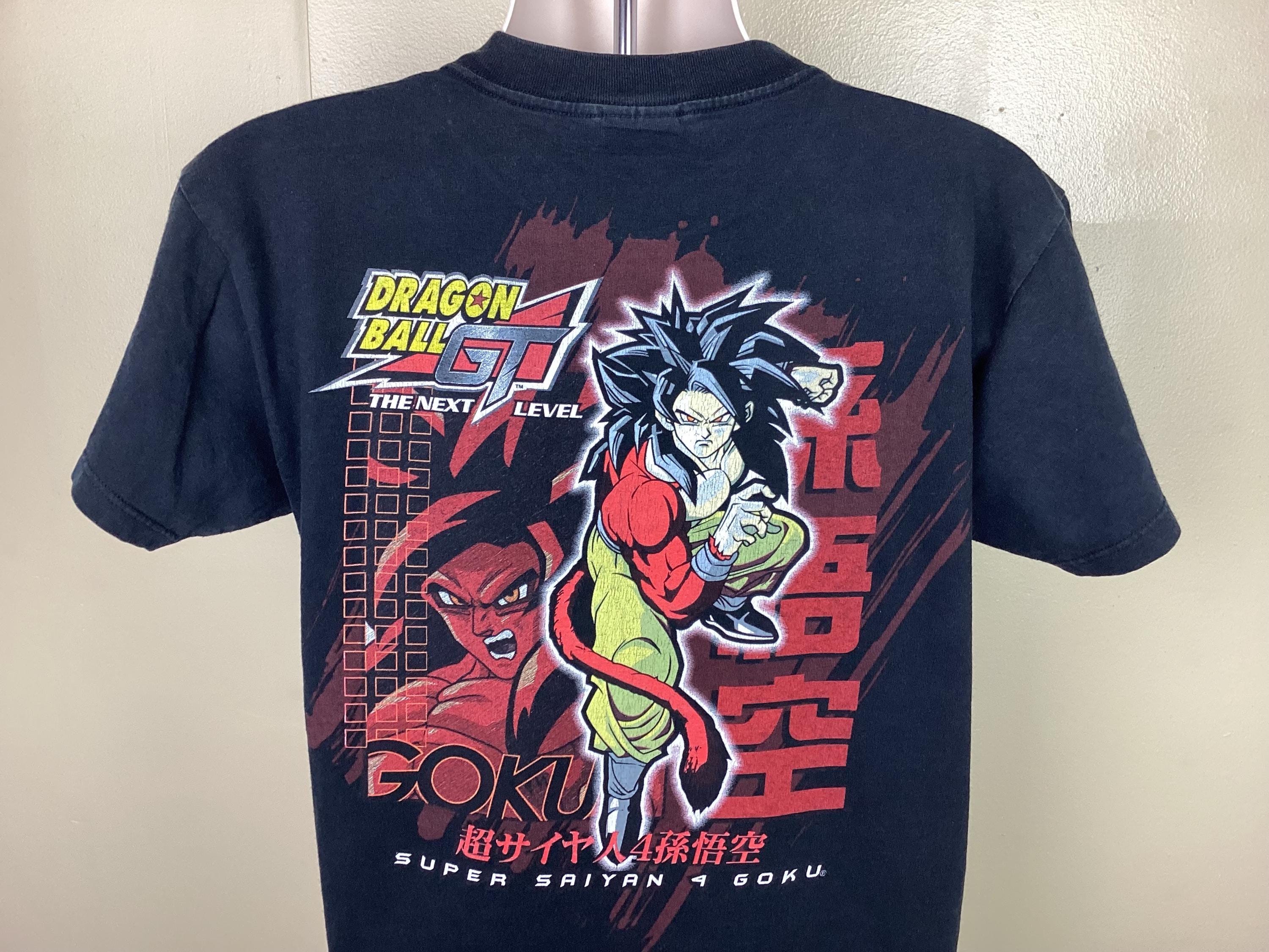 Vtg 2003 Dragon Ball GT Goku T-shirt Black Adult M Anime Animation