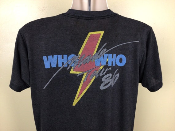 80s ACDC WHO MADE WHO TOUR Tシャツ Vintage AC/DC Who Made Who Tour T-shirt - Etsy