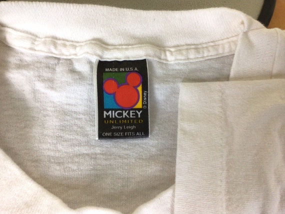 Vtg 90s Mickey Mouse T-Shirt White XL Disney Larg… - image 5