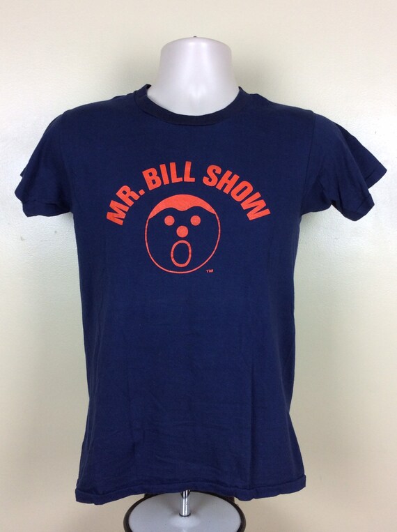 Vtg 70s Mr Bill Show T-Shirt Blue XS/S Saturday N… - image 2