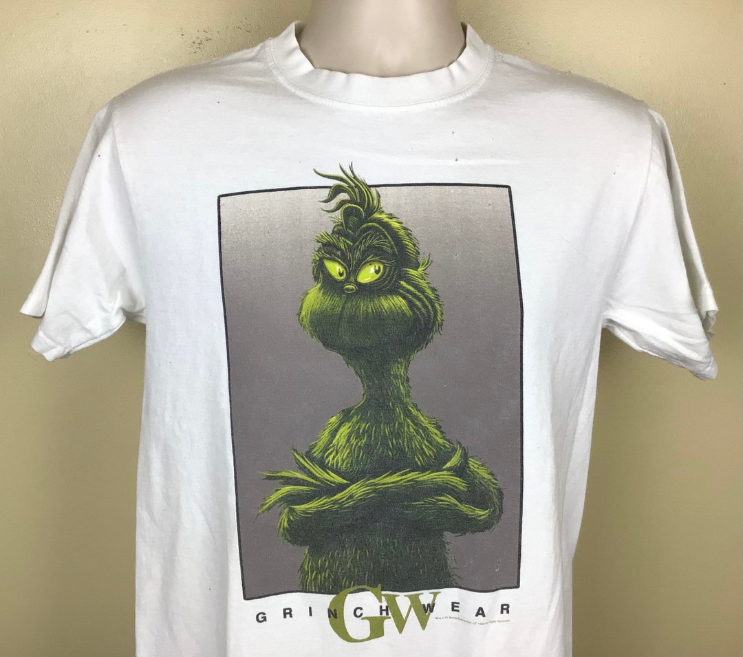 Vtg 1999 Grinch Wear T-shirt White M 90s Grinchwear Calvin Vtg 1999 Grinch Wear T-shirt White M 90s Grinchwear Calvin