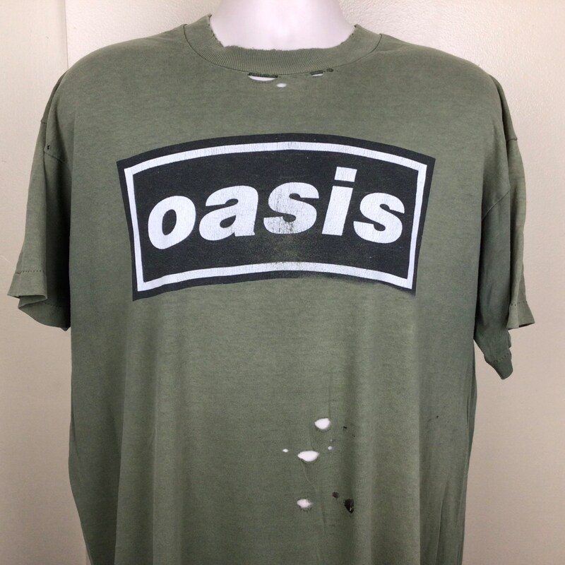 Oasis 'Be Here Now' Illustration T-Shirt, Official Unisex White Cotton Tee (New)