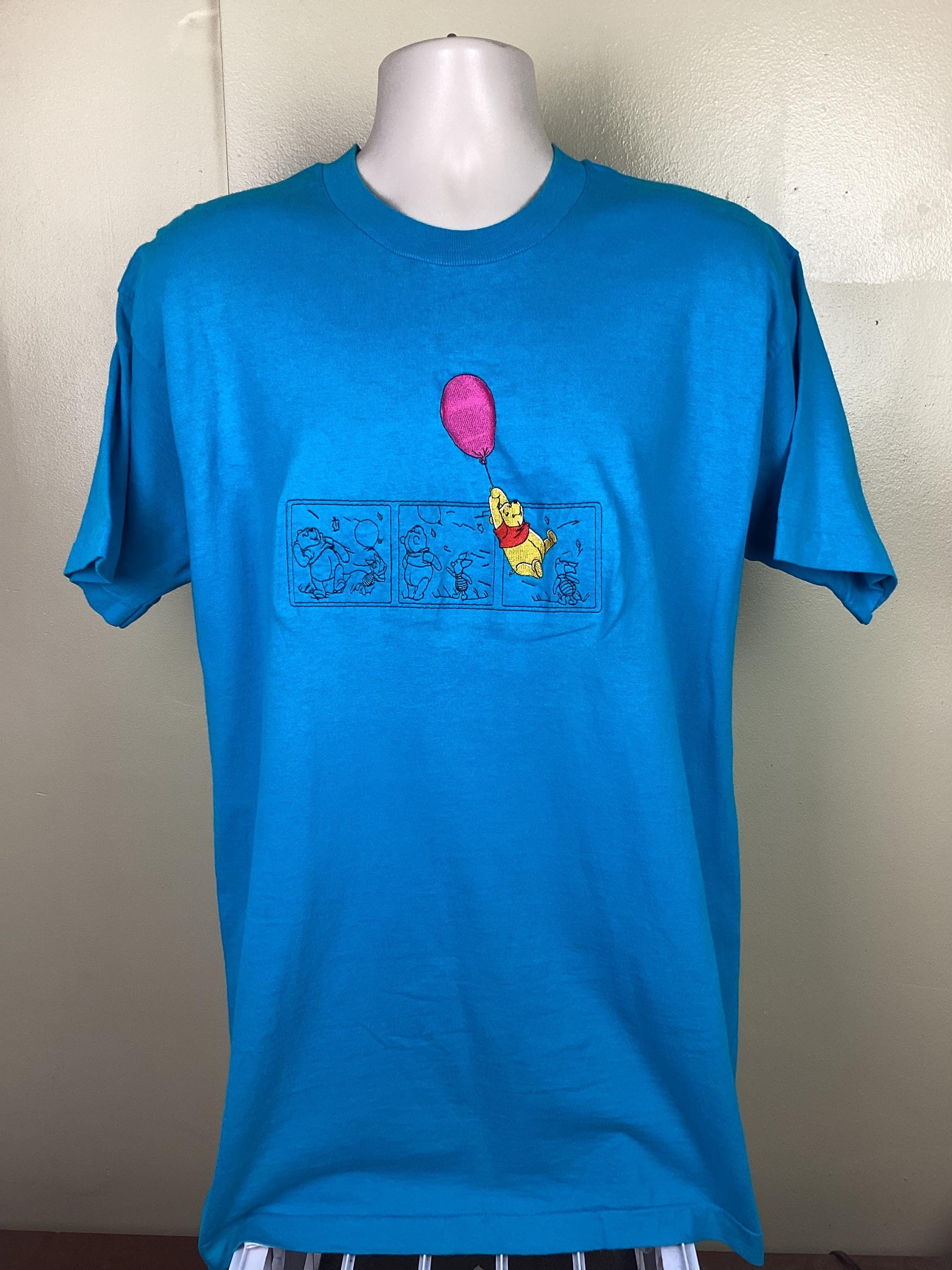 ヴィンテージ 90年代 くまのプーさん Tシャツ ターコイズブルー XL 